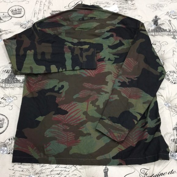 TRÈS BIEN Camo Heavy Cotton Shirt Jacket - Picture 6 of 10